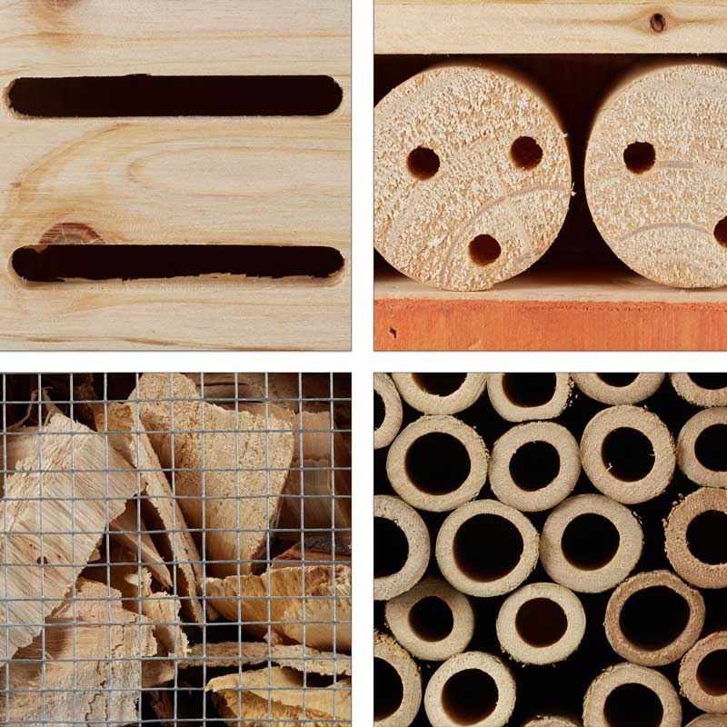 Relaxdays Insektenhotel Butterfly bunt