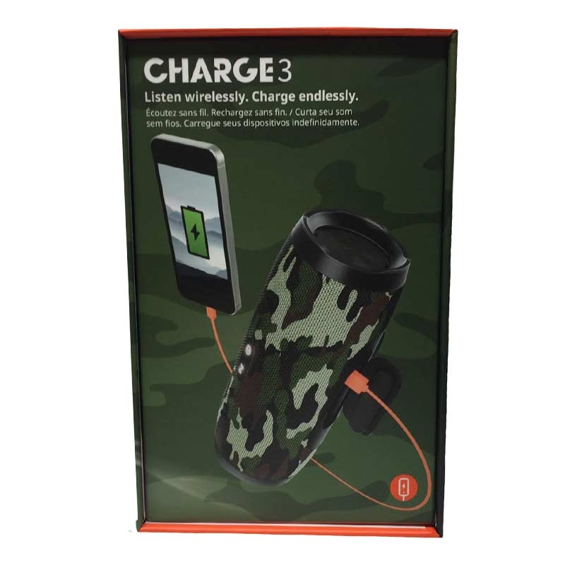 JBL Charge 3 Tragbarer Bluetooth-Lautsprecher camouflage