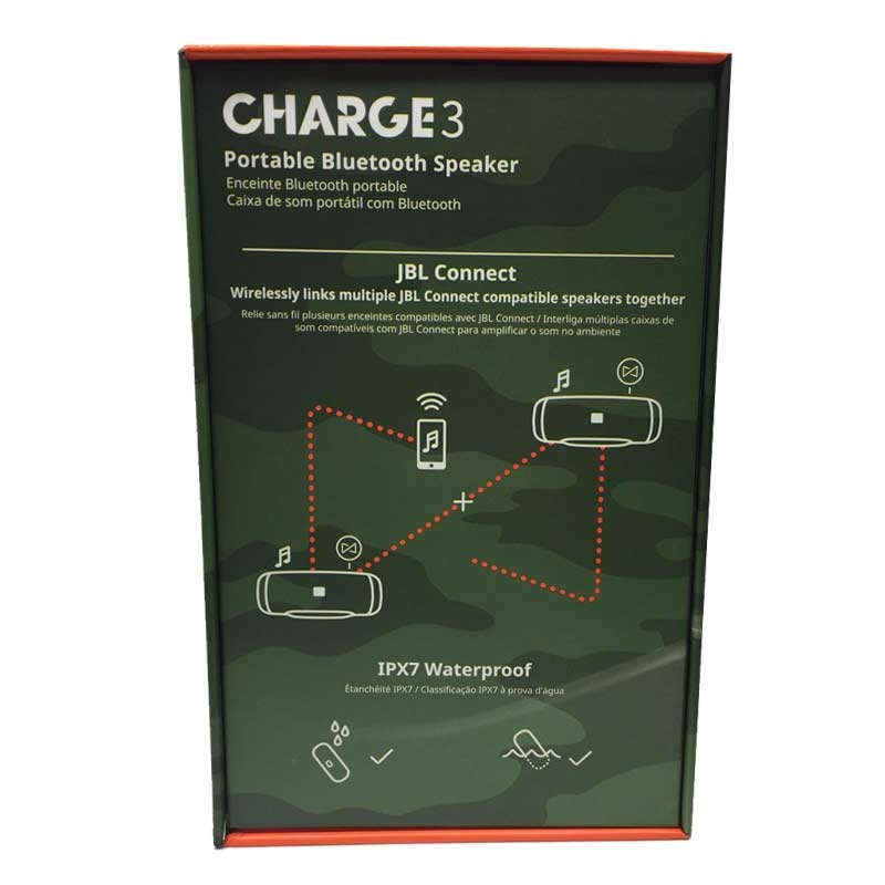 JBL Charge 3 Tragbarer Bluetooth-Lautsprecher camouflage