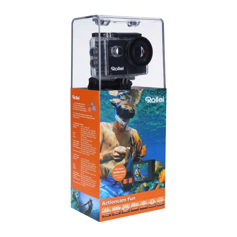 Rollei Actioncam Fun WiFi-4K-Actionkamera schwarz