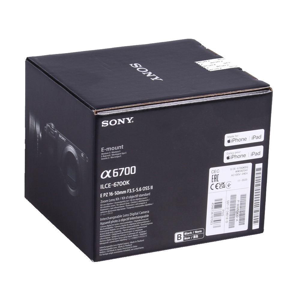 Sony Alpha 6700 Kit 16-50mm Systemkamera schwarz