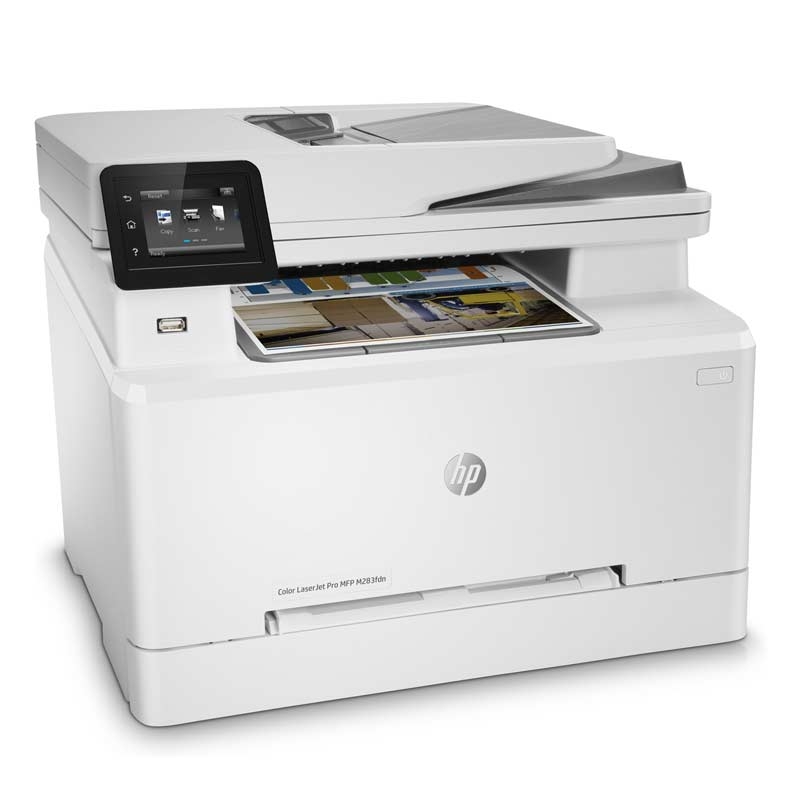 HP Color LaserJet Pro M283fdn Multifunktions-Farblaserdrucker weiß