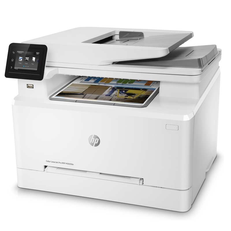 HP Color LaserJet Pro M283fdn Multifunktions-Farblaserdrucker weiß