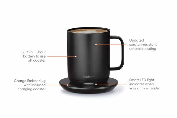 Ember Ceramic Mug2 (295 ml) mit Temperaturregelung schwarz