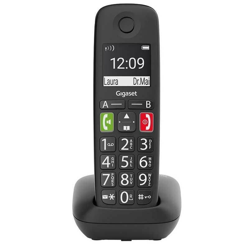 Gigaset E290 Schnurlostelefon schwarz (2. Wahl)