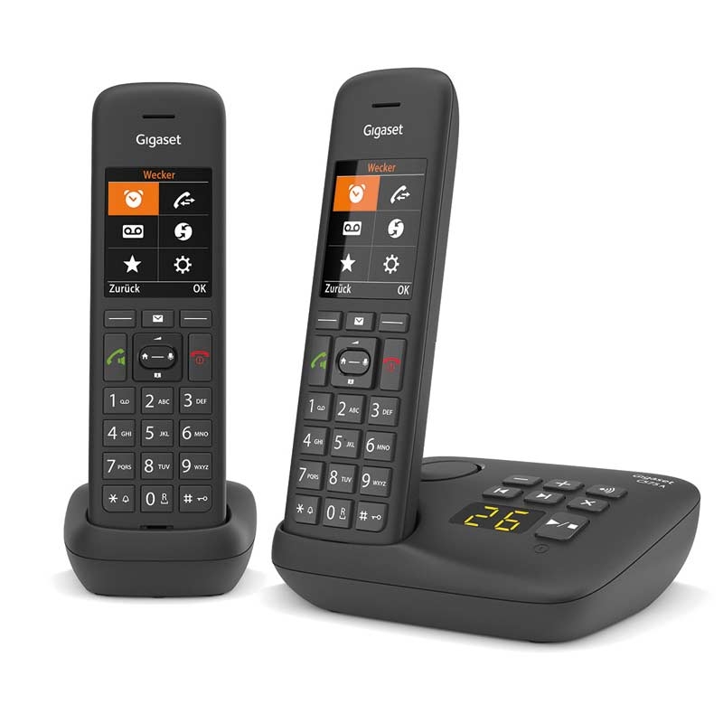 Gigaset C575A Duo Schnurlostelefon schwarz