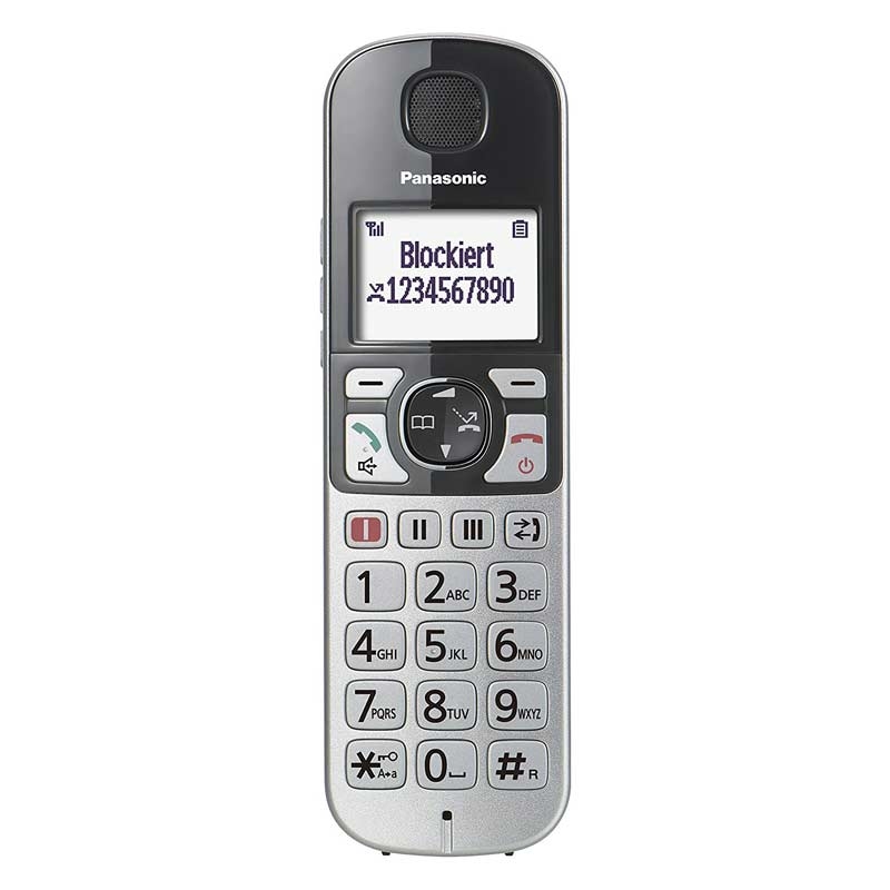 Panasonic KX-TGQ500GS IP-Telefon für Senioren Silber