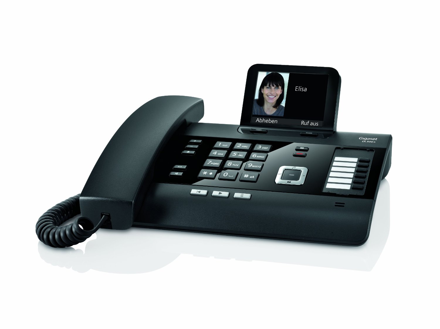 Gigaset DL500A schnurgebundenes Telefon mit Anrufbeantworter schwarz | eBay