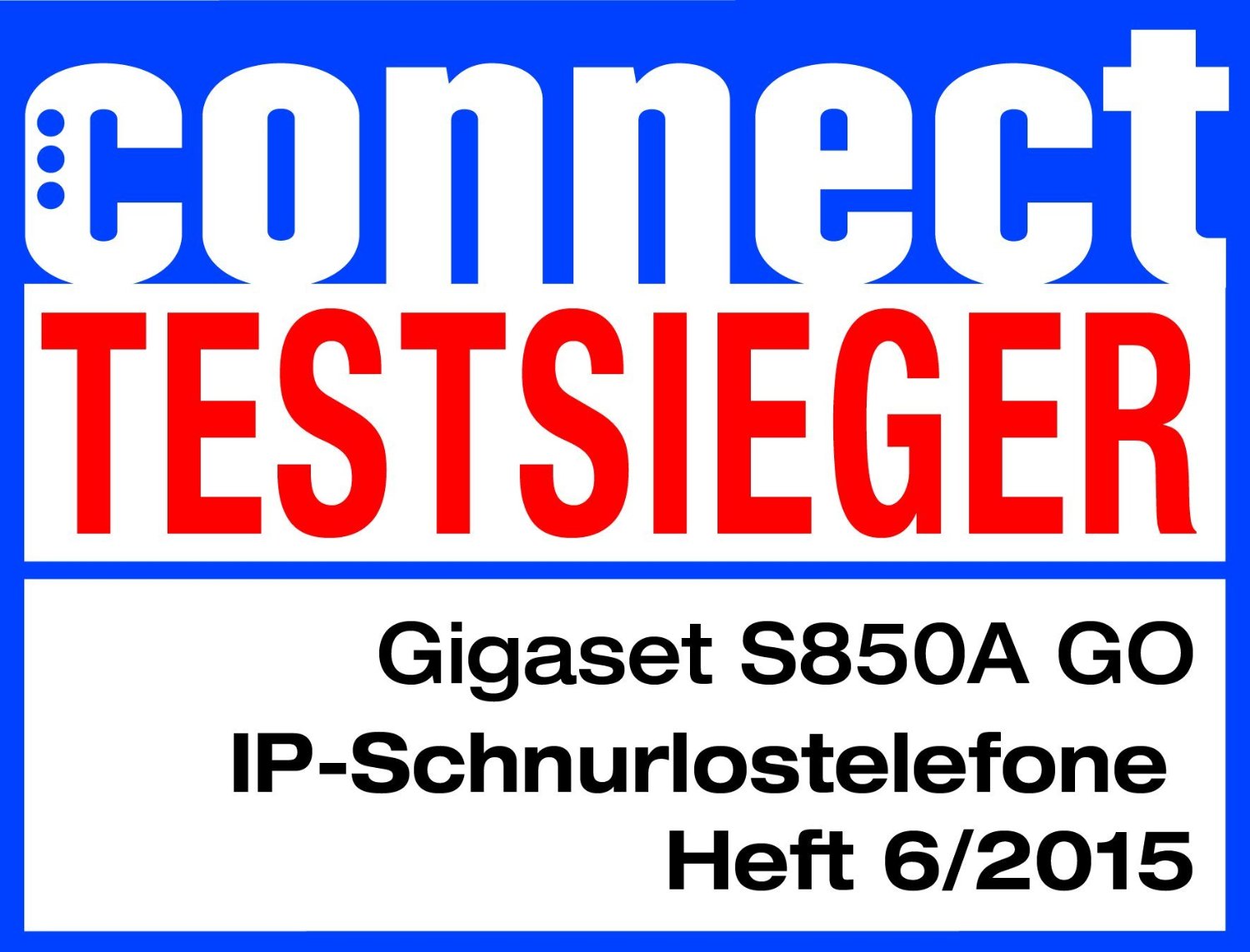 Gigaset S850A GO platin/schwarz Schnurlostelefon