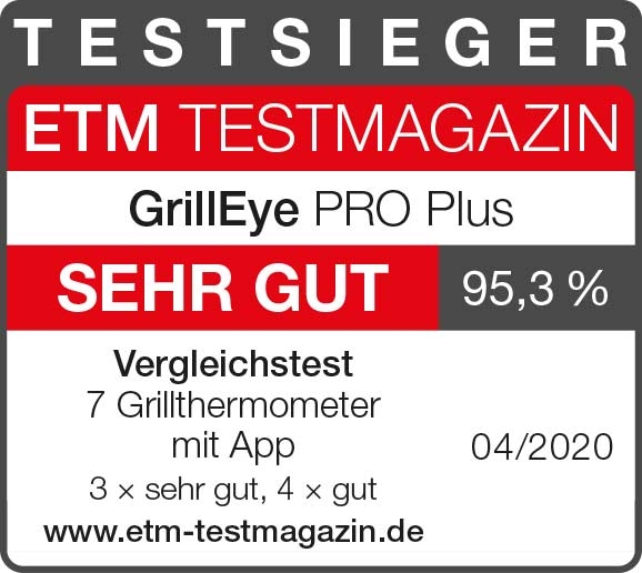 GrillEye Pro Plus professionelles Grill- und Smoker-Thermometer