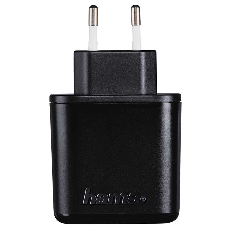 Hama 2-fach-USB-Ladeadapter Auto-Detect, 5 V/4,8 A schwarz