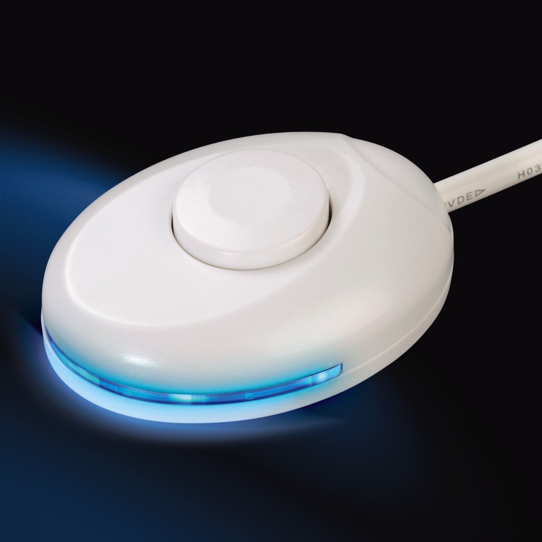 Xavax Steckdosenleiste mit Fußschalter (6-fach) weiß