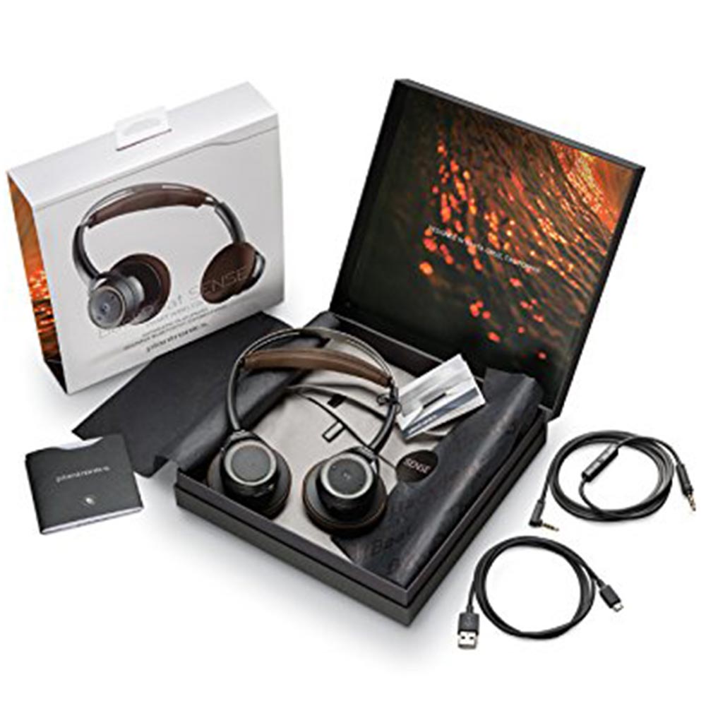 Plantronics Bluetooth Stereo Headset Backbeat Sense schwarz