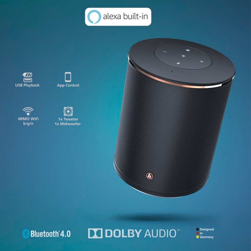 Hama Sirium 1400 ABT Smart-Speaker schwarz