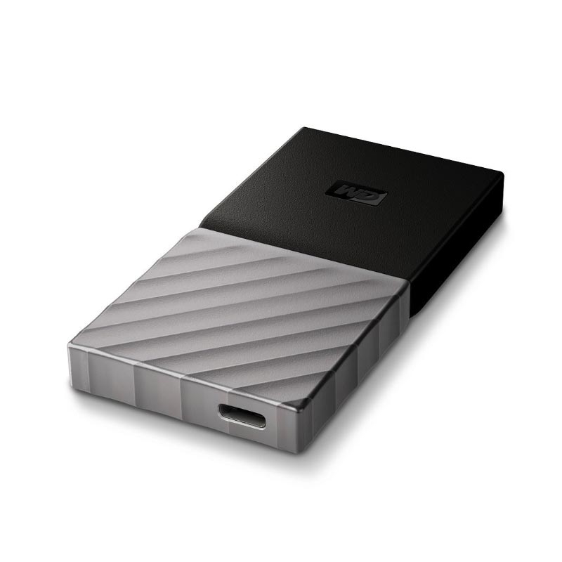 Western Digital My Passport SSD 512GB externe Festplatte schwarz-grau