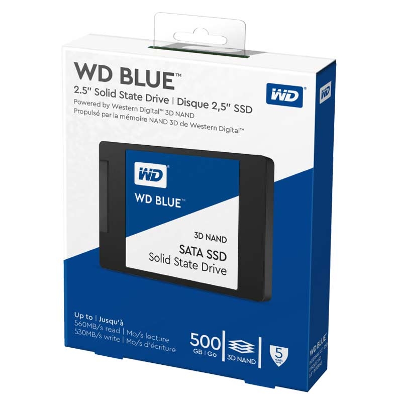 Western Digital WDS500G2B0A WD Blue 500GB 3D NAND interne SSD Festplatte