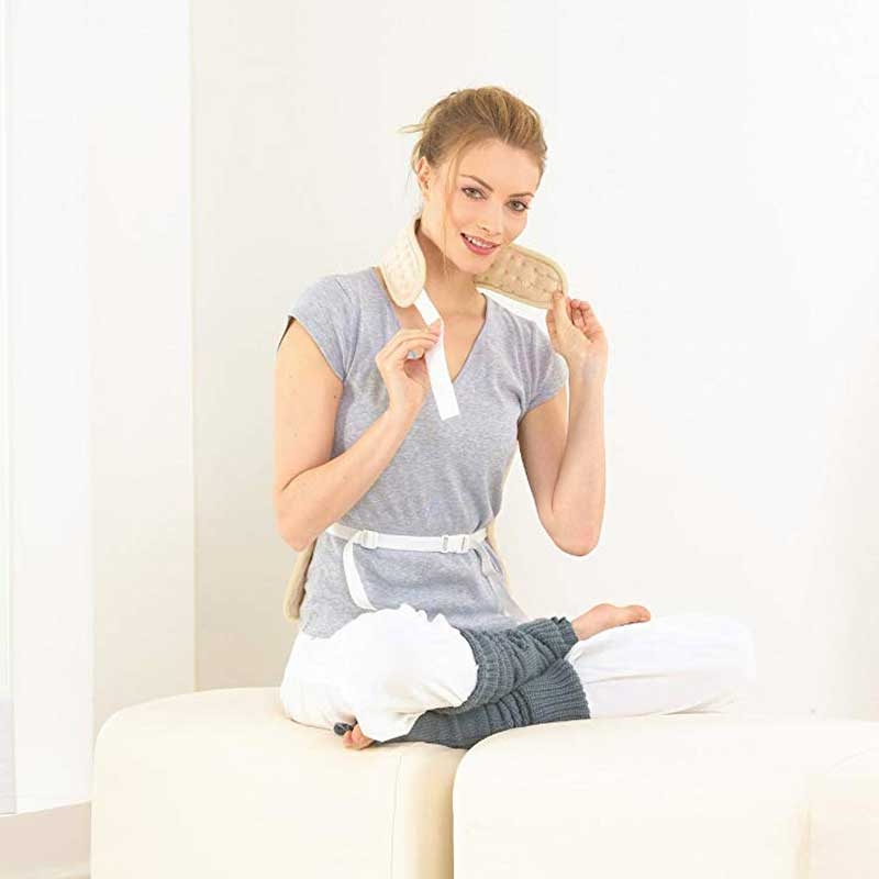 Beurer HK 58 Cosy Rücken-/Nacken-Heizkissen, 62 x 41 cm, 100 Watt, beige