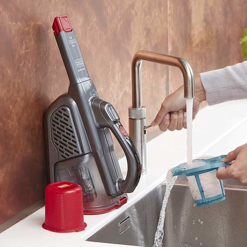 Black & Decker BHHV315J Lithium Dustbuster mit Cyclonic Action Titanium