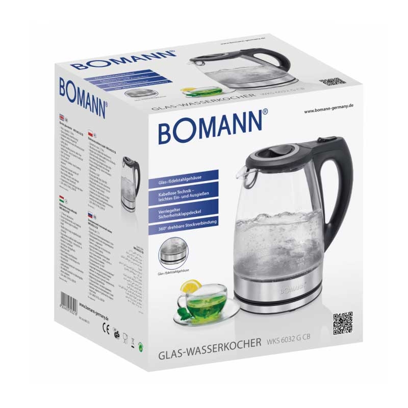 Bomann WKS 6032 G CB Wasserkocher 1.7 Liter