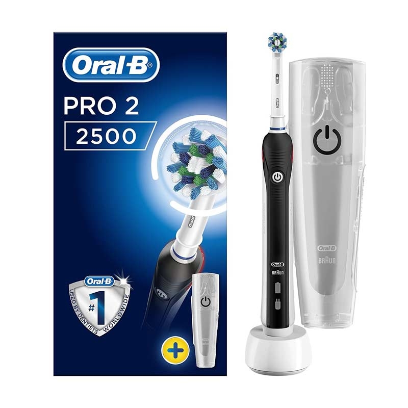 Oral-B Elektrische Zahnbürste Pro 2 2500 schwarz weiß