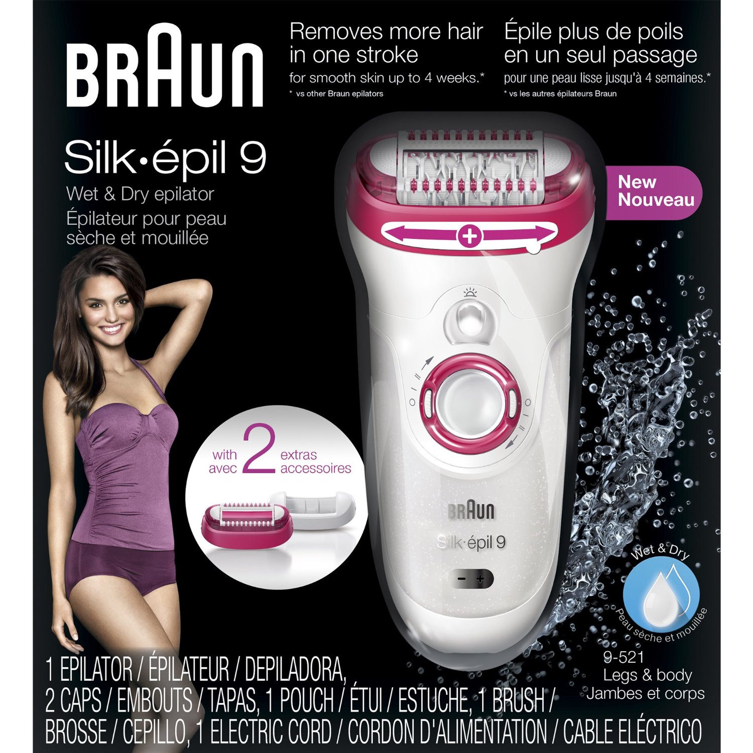 Braun Silk-epil 9-521 Legs & Body wet&dry