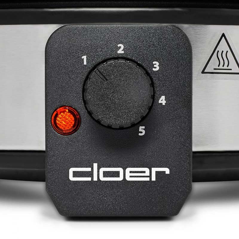 Cloer 6679 Fondue-Set (Aluminium Topf, 8 Gabeln)