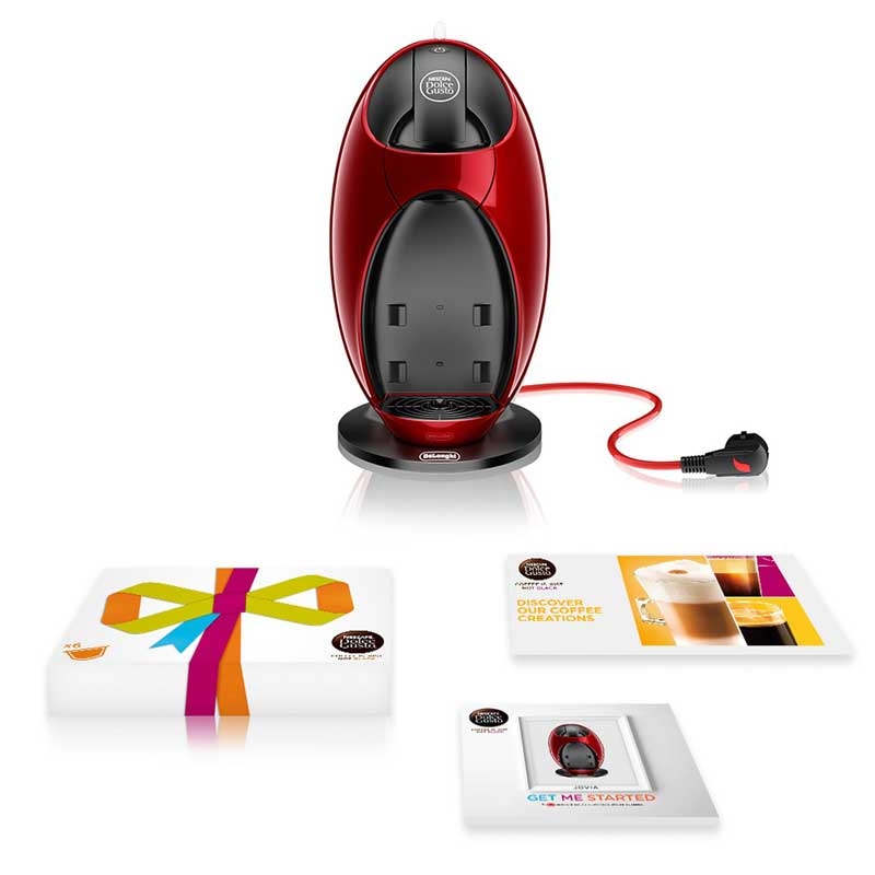DeLonghi EDG 250.R NESCAFÉ Dolce Gusto Jovia Kapsel Kaffeemaschine rot