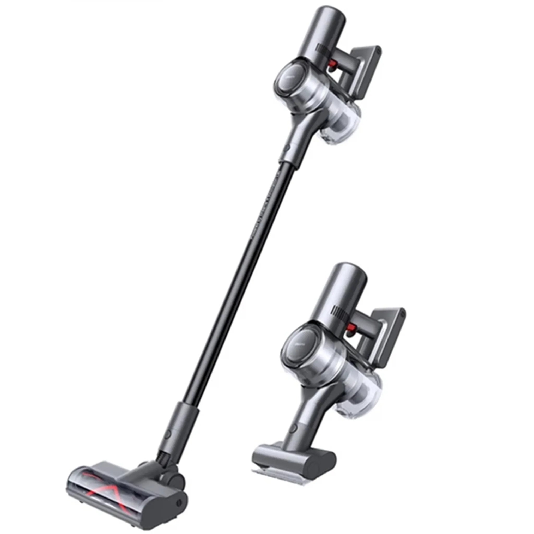 Dreame V12 Akku-Staubsauger mit Display Turbobürste beutellos silber