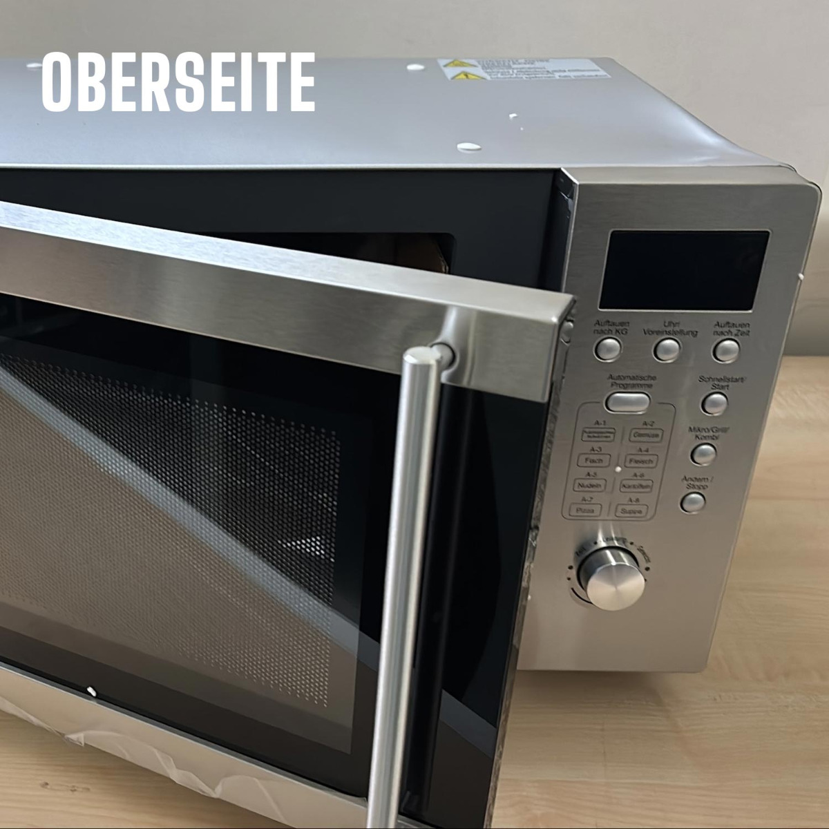 Exquisit UMW 800 G-3 Mikrowelle Inox inoxlook (B-Ware mit Beschädigung)