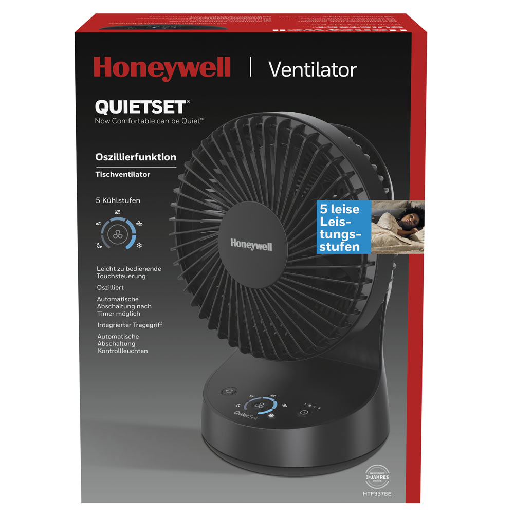 Honeywell HTF337BE4 Tischventilator schwarz