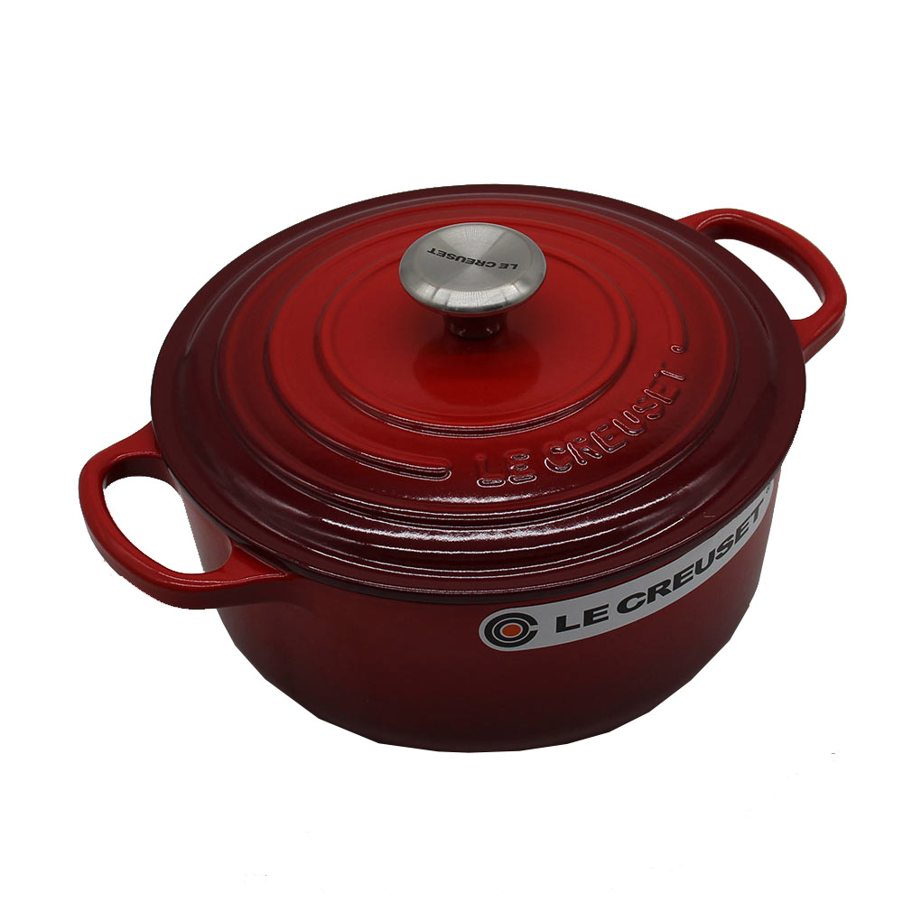 Le Creuset Bräter Signature Rund Gusseisen Kirschrot 20cm