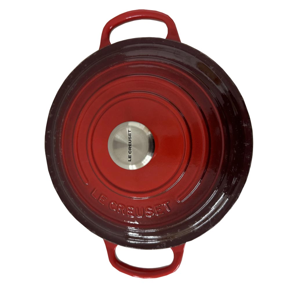 Le Creuset Bräter Signature Rund Gusseisen Kirschrot 22cm