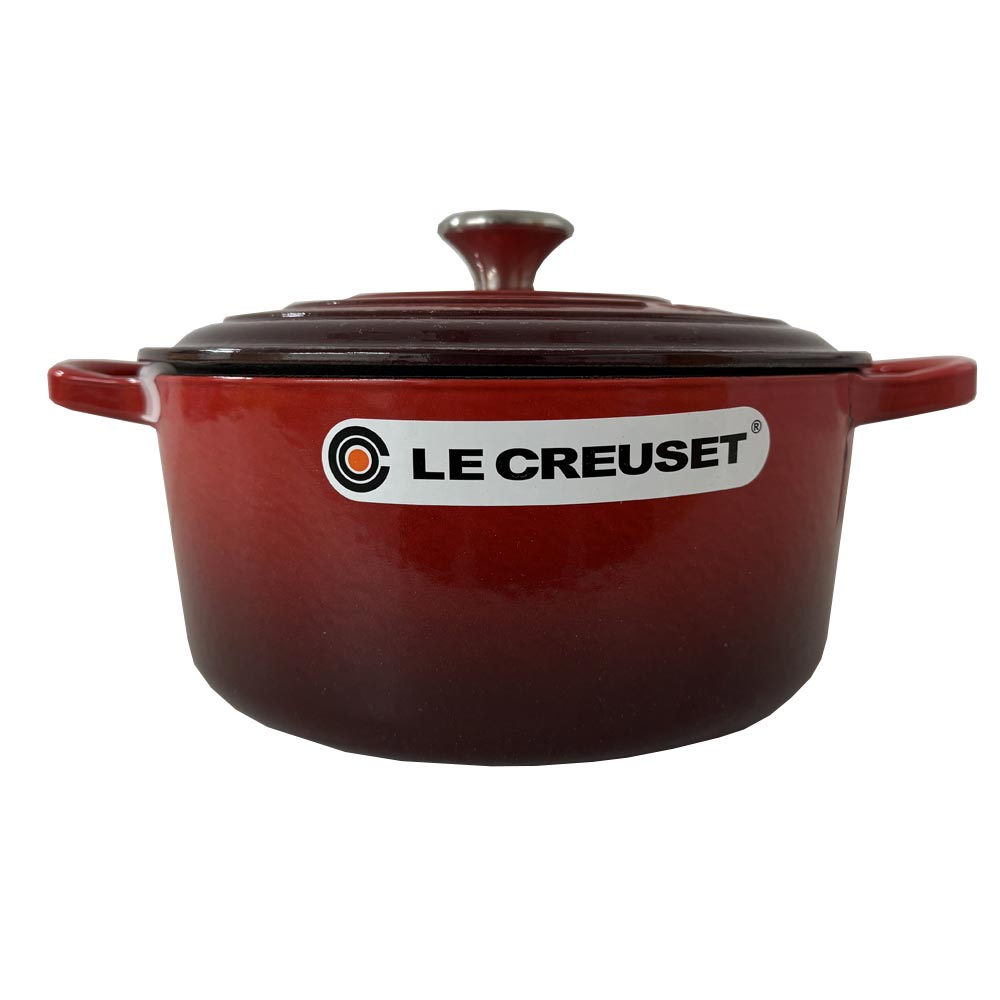 Le Creuset Bräter Signature Rund Gusseisen Kirschrot 22cm