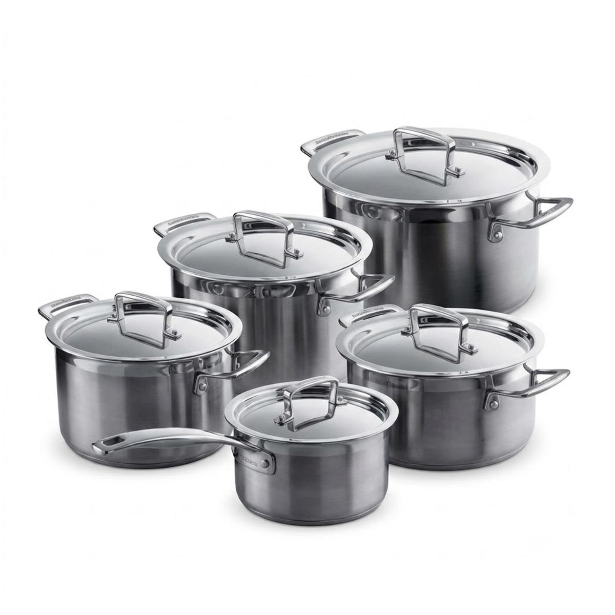 Le Creuset 3-Ply Profi-Topfset 5-teilig Edelstahl