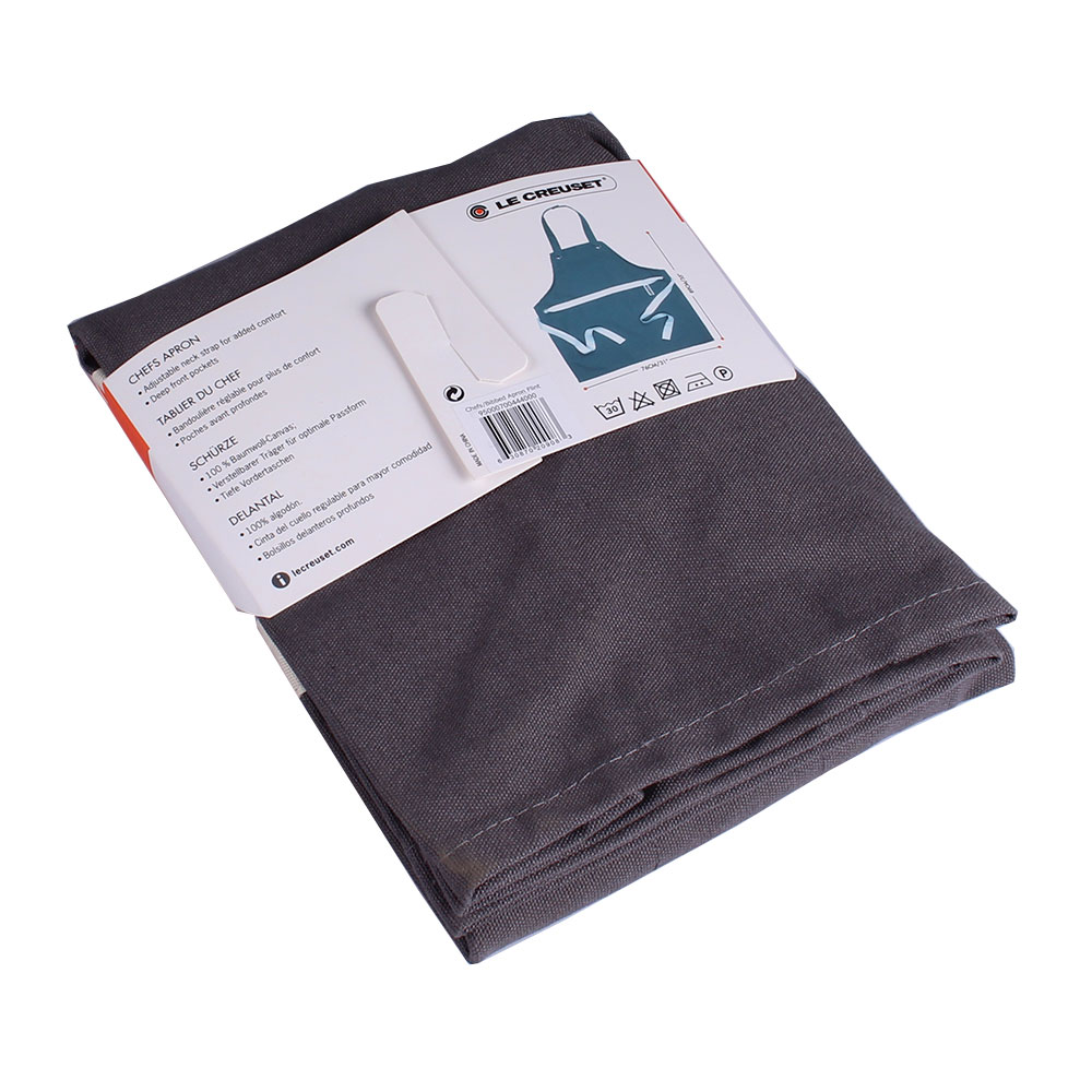 Le Creuset Schürze mit Taschen perlgrau