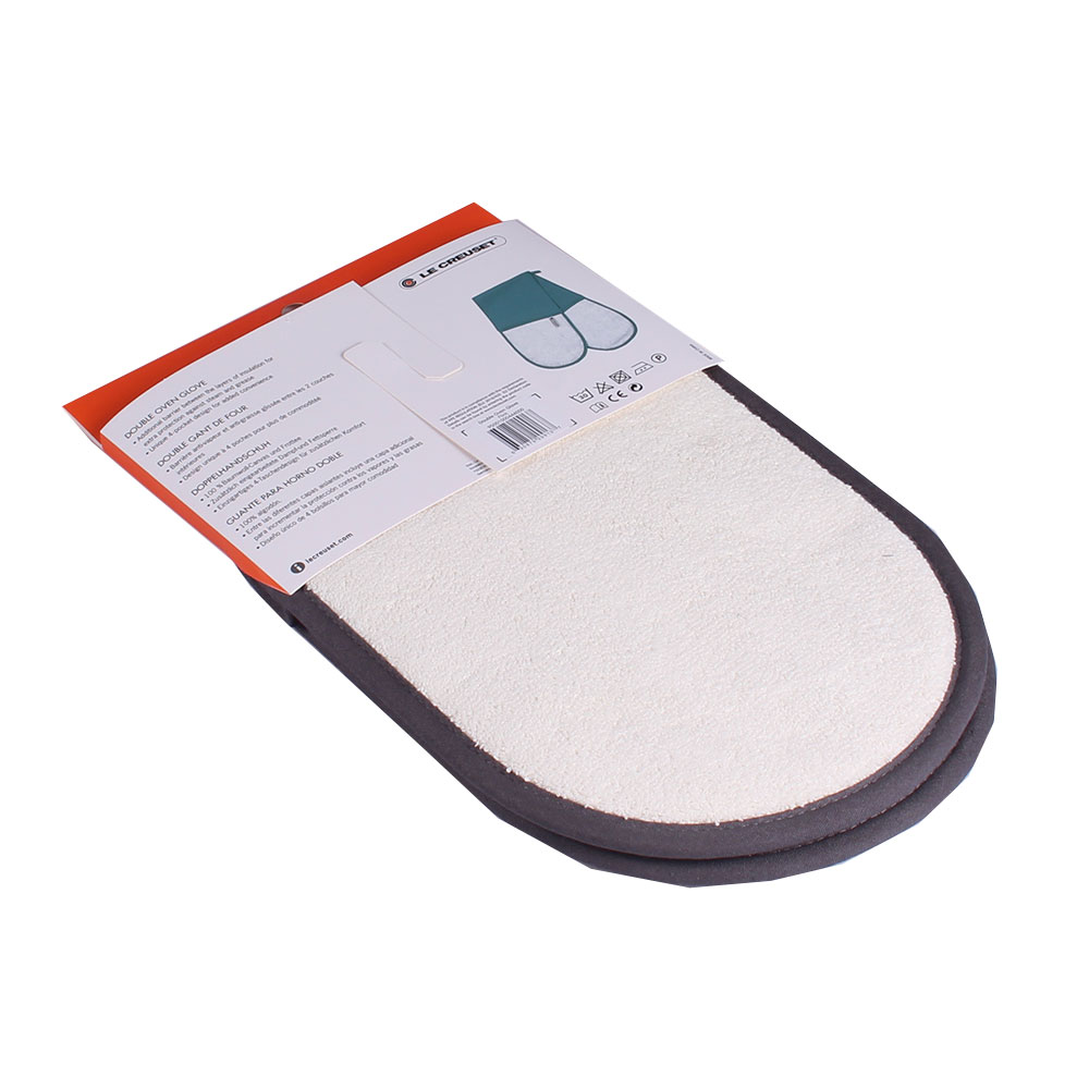 Le Creuset Doppel-Kochhandschuh perlgrau