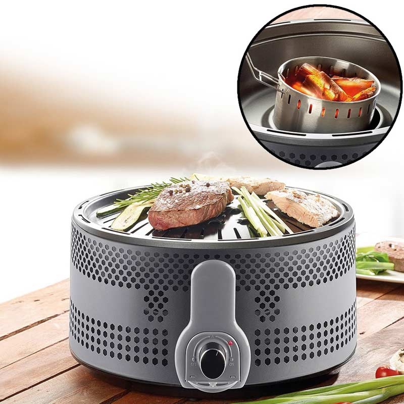 Holzkohle Tischgrill Set - die ultimative Profi Version