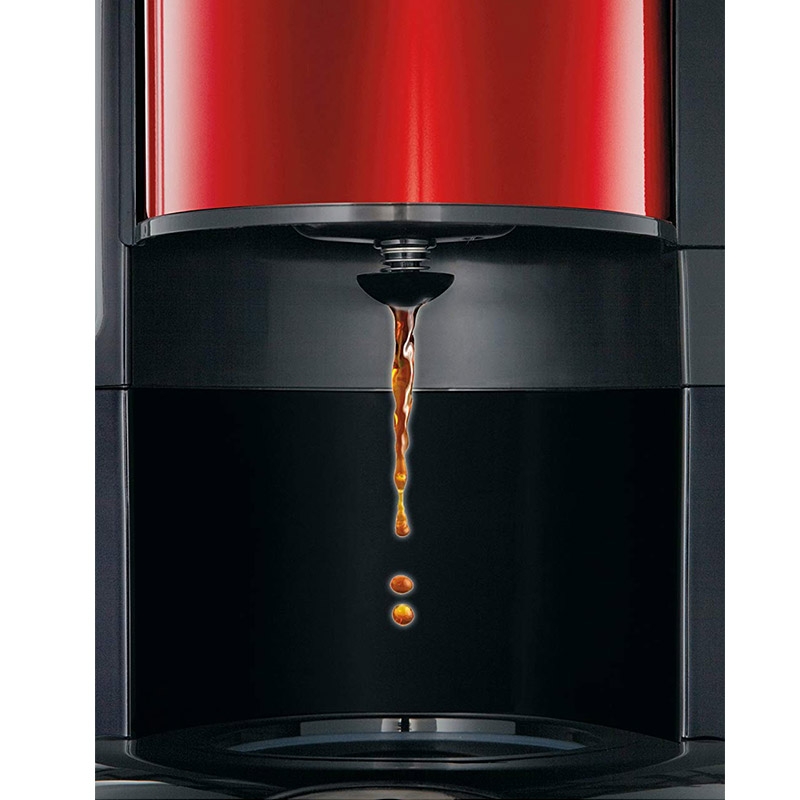 Moulinex FG360D11 Glas-Kaffeemaschine Subito Metallic rot