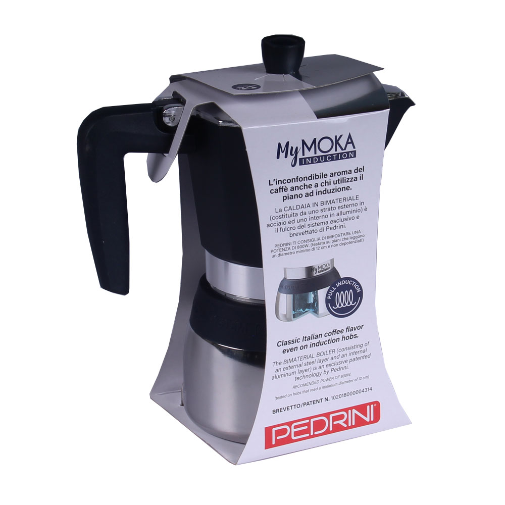 Pedrini MyMoka Induction Coffee Maker 6 Tassen blau