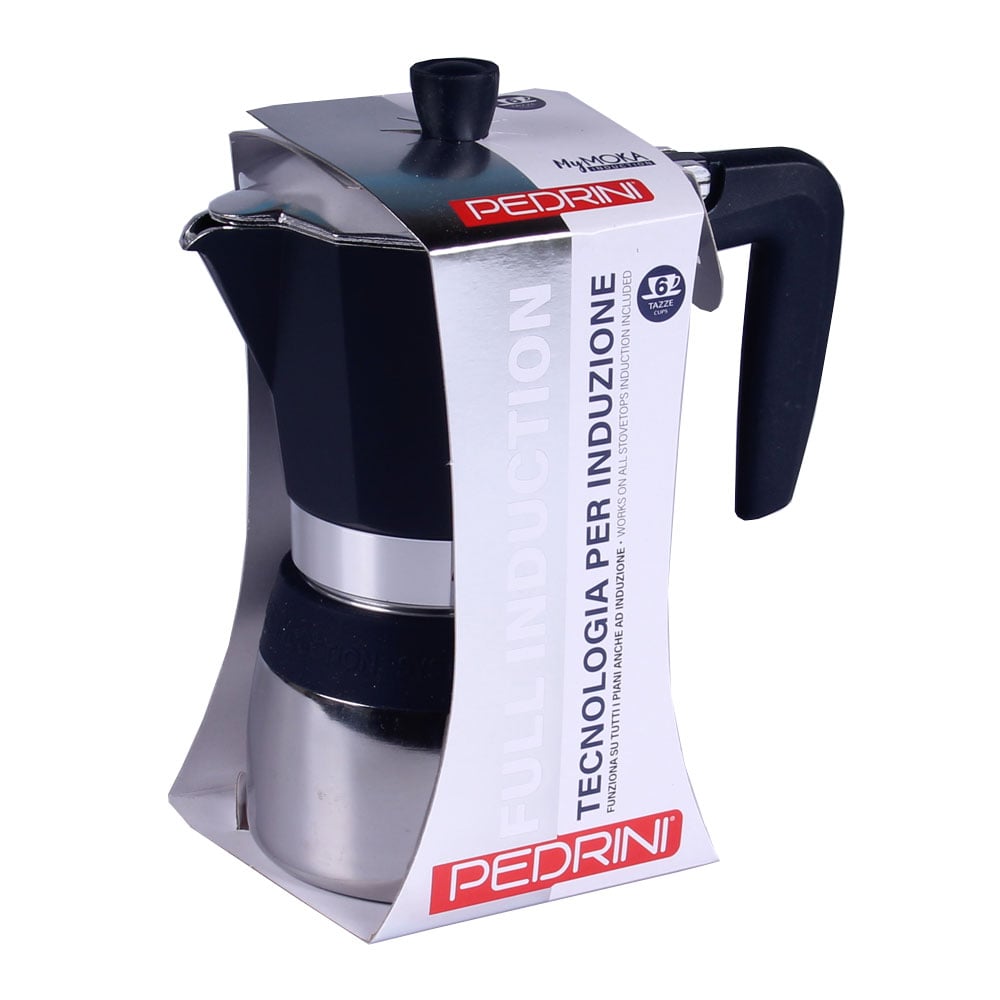 Pedrini MyMoka Induction Coffee Maker 6 Tassen blau