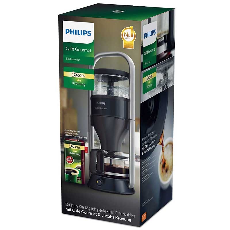 Philips Café Gourmet hd5408/29 Kaffeemaschine schwarz + 500gr Jakobs Kaffee