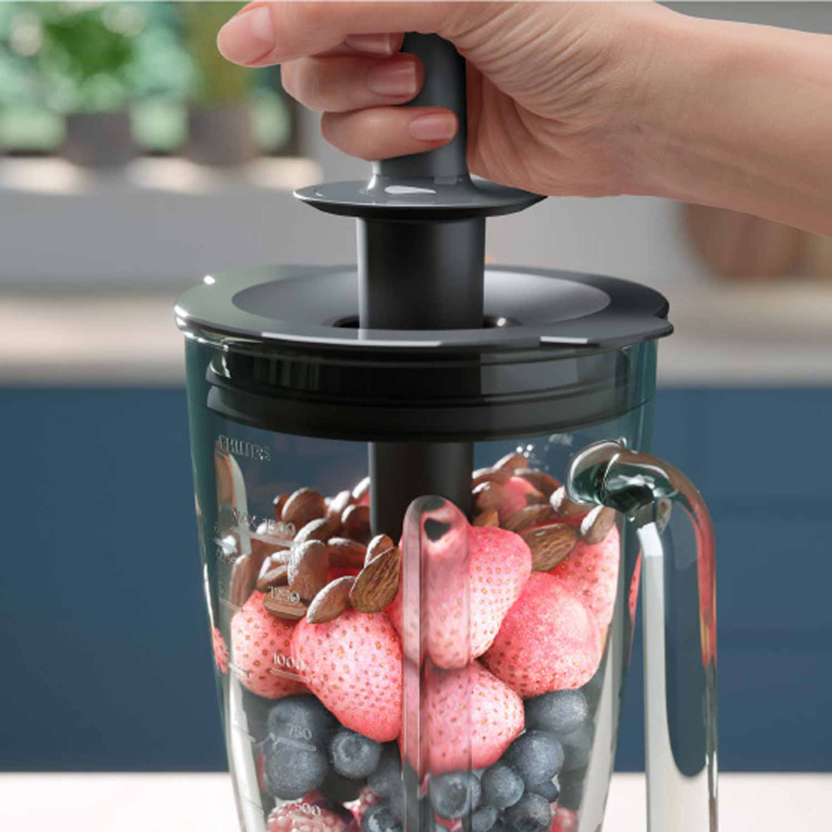 Philips 5000-Serie HR3041/00 Standmixer inkl. Blend-and-go-Behälter schwarz