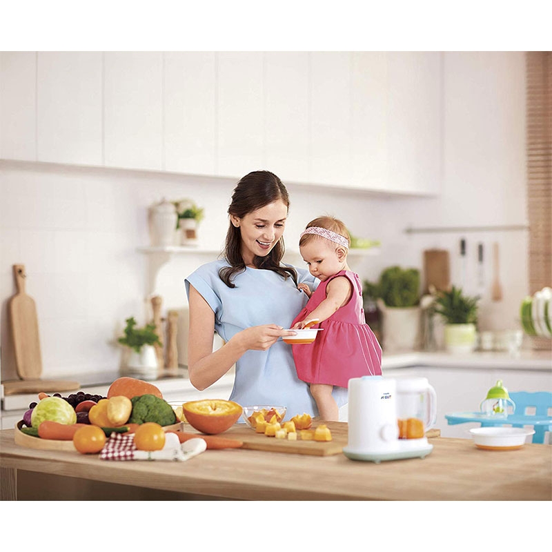 Philips AVENT 2-in1-Babynahrungszubereiter Dampfgaren & Mixen