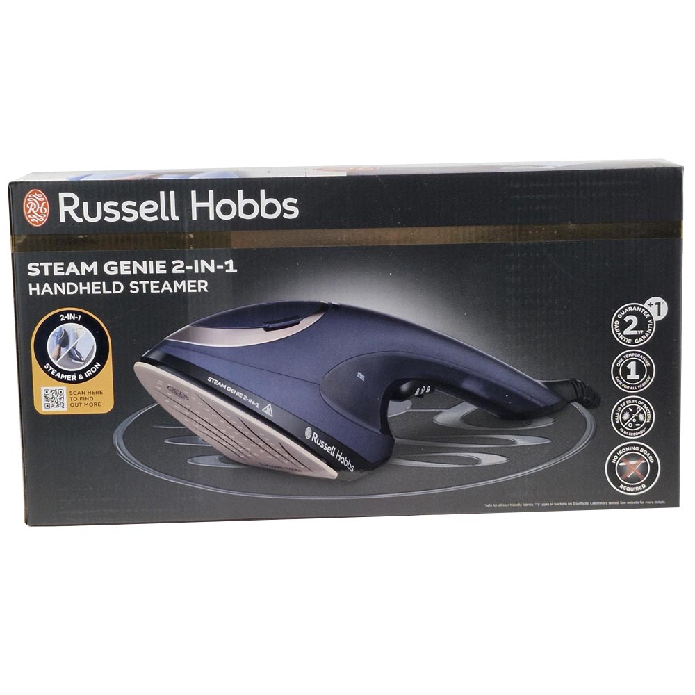Russell Hobbs Steam Genie 2 in 1 Dampfglätter blau/gold