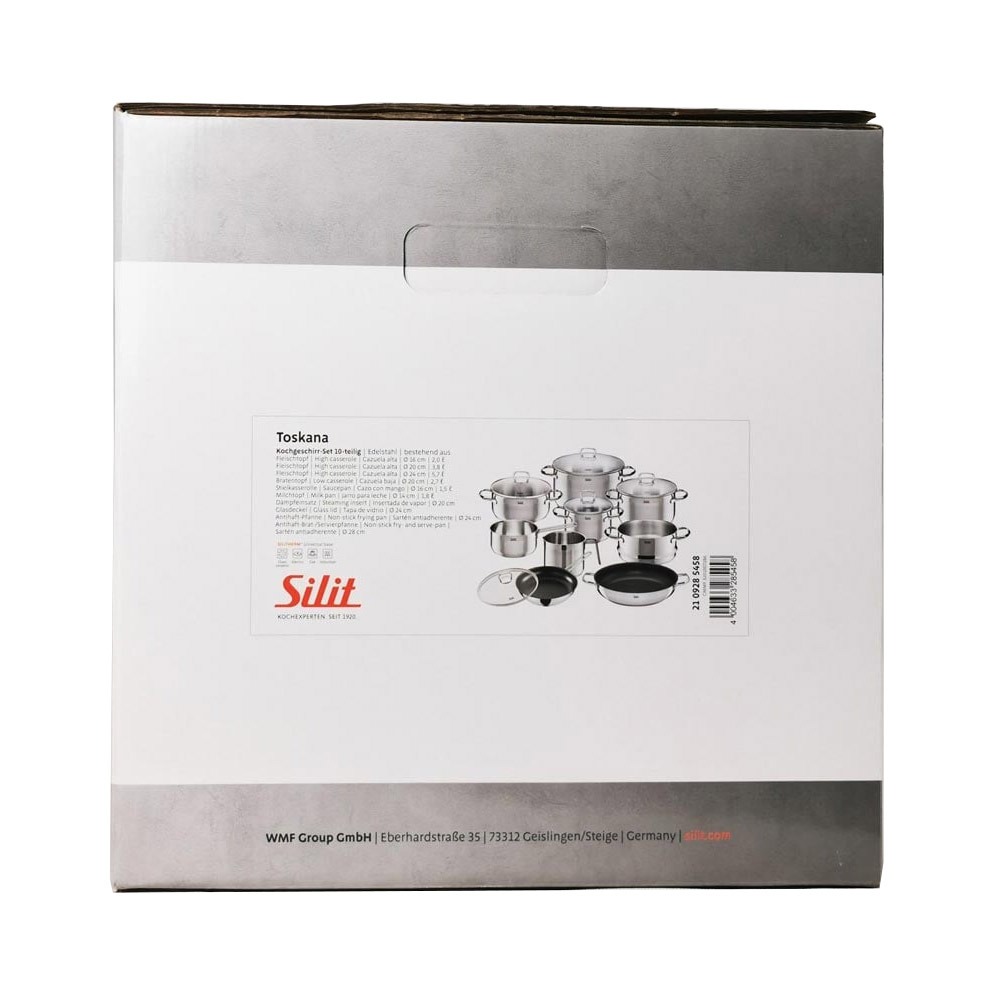 Silit Kochgeschirr-Set Toskana 10-teilig Cromargan Edelstahl rostfrei 18/10