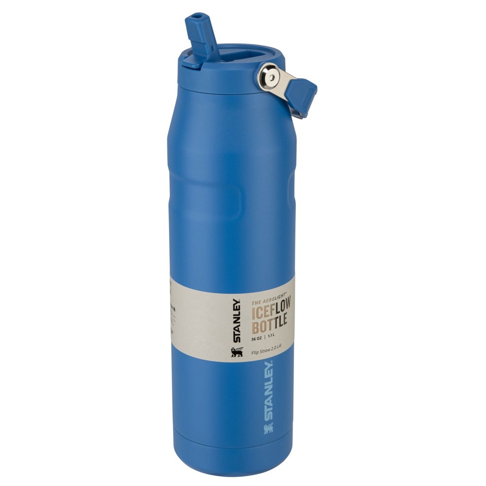 Stanley IceFlow Flip Straw 2.0 Wasserflasche 1,06l azurblau
