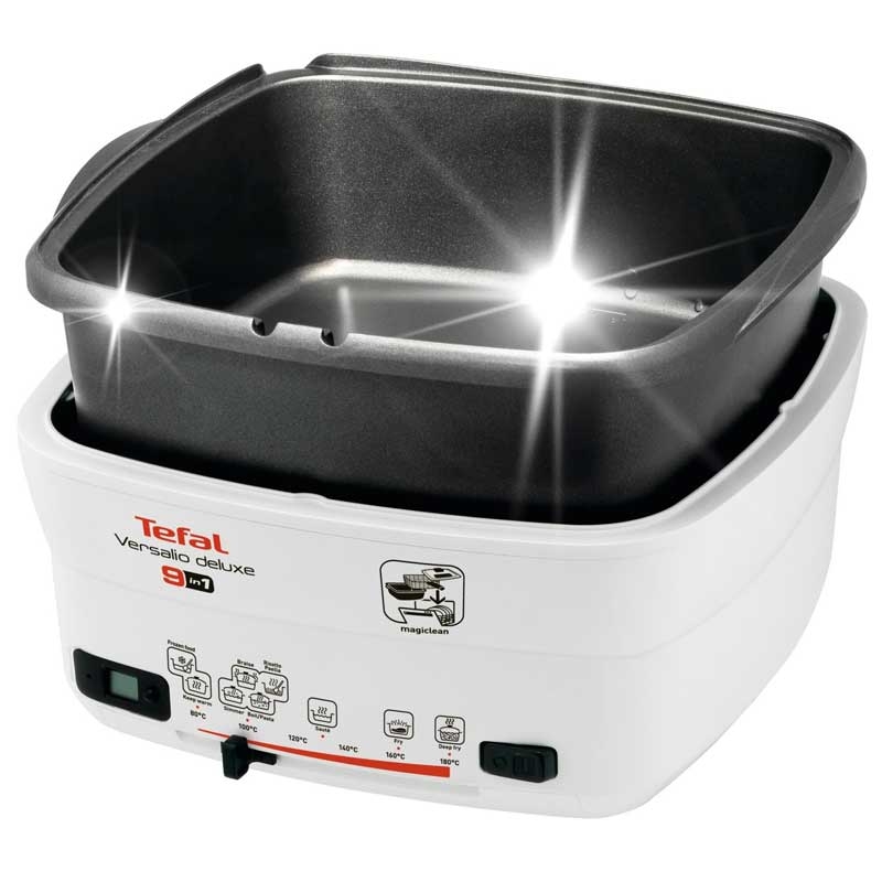 Tefal FR4950 Versalio Deluxe 9-in-1 Multi-Funktions-Fritteuse weiß