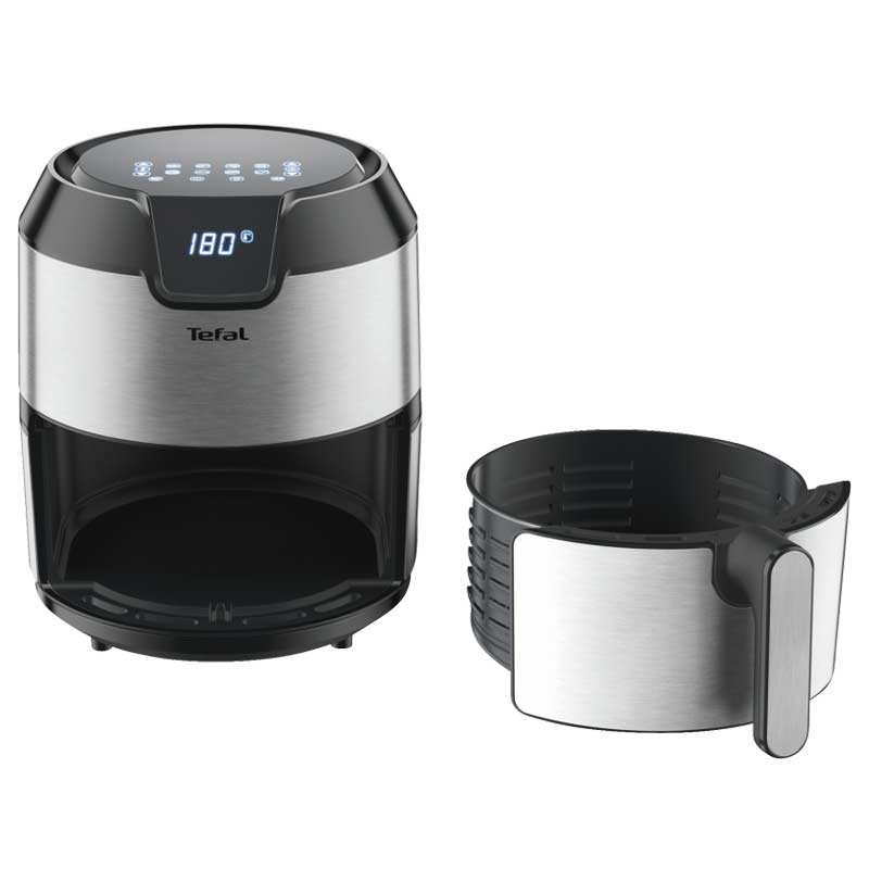 Tefal EY401D Easy Fry Deluxe Heißluftfritteuse edelstahl/schwarz (2.Wahl)