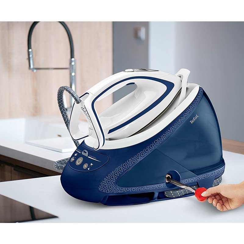 Tefal Pro Express Ultimate GV9580 Dampfbügelstation blau/weiß
