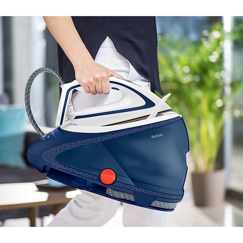 Tefal Pro Express Ultimate GV9580 Dampfbügelstation blau/weiß